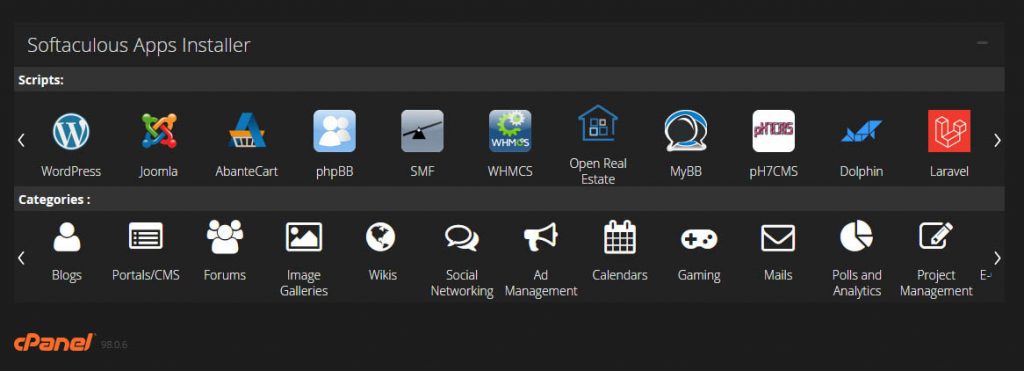 Softaculous Apps Installer in cPanel . How to install WordPress in cPanel ?