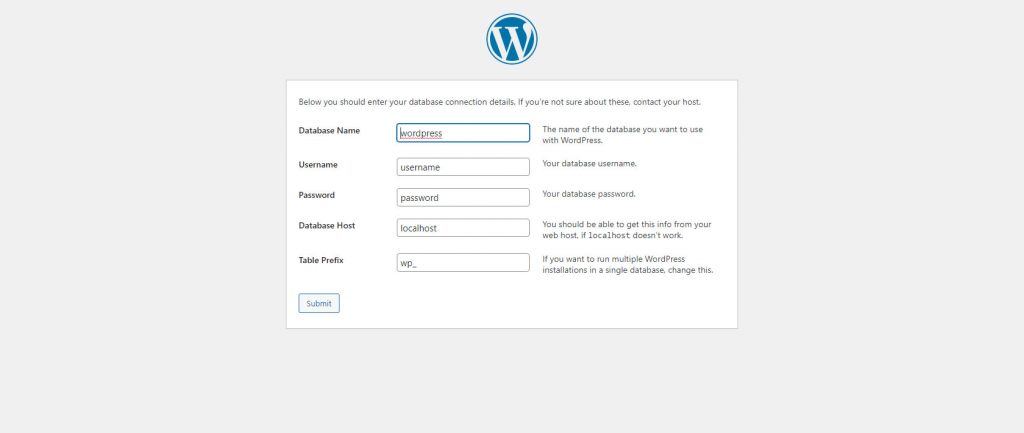 Connect Database with WordPress