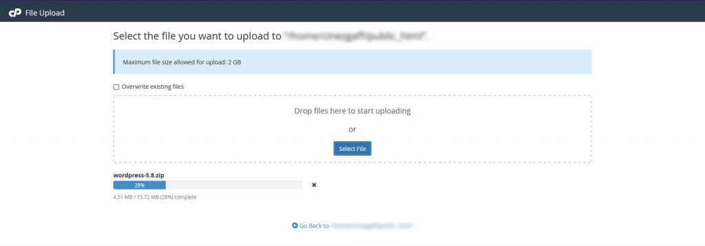 upload WordPress . How to install WordPress in cPanel ?