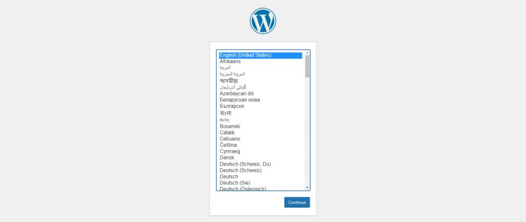 Admin Setup in WordPress.